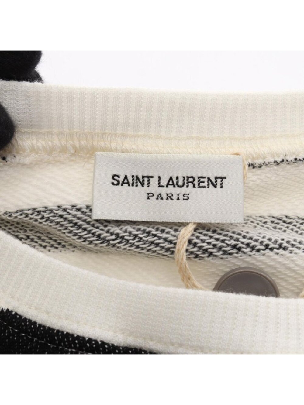 Saint Laurent Paris Sweatshirt Border Cotton - Picture 3 of 6